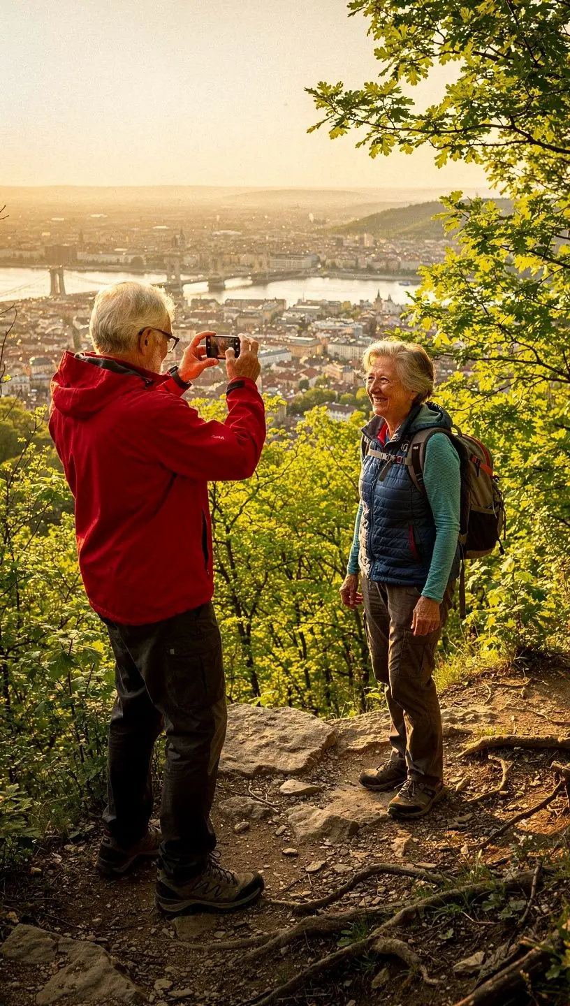 Kardiovaszkuláris edzés közben idősek mosolyognak, miközben a szívritmusukat figyelik.